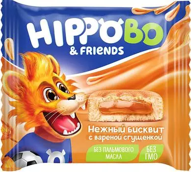 Пирожное Hippo Bo Бисквитное вареная сгущенка 32г
