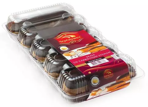 Пирожное Черемушки Эклер со сливочным кремом 200г