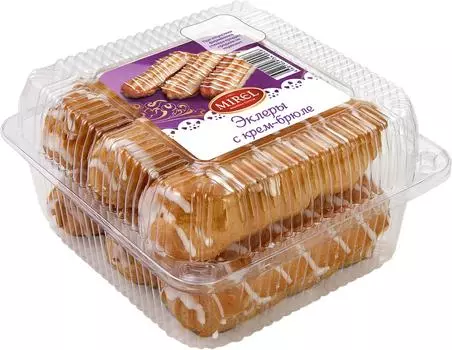 Пирожное Mirel Эклеры с крем-брюле 180гс доставкой!