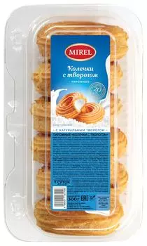 Пирожные Mirel Колечки с творогом 300г. Закажите онлайн!