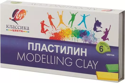 Пластилин Луч Классика 120г 6 цветов