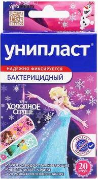 Пластырь детский Унипласт Frozen Холодное Сердце 20шт