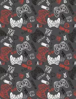 Плед Belezza Gamer серо-красный 130*170см