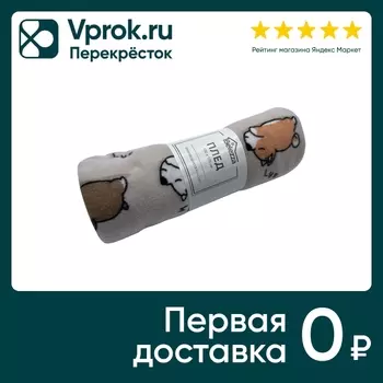 Плед флисовый Belezza Sleep Dog 130*170см