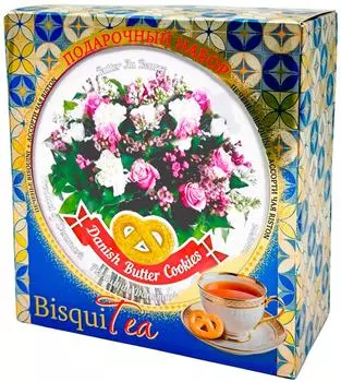 Подарочный набор BisquiTea 242г - Vprok.ru Перекрёсток