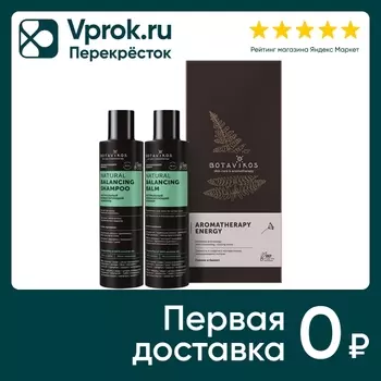 Подарочный набор Botavikos Aromatherapy energy mini Шампунь 200мл +Бальзам 200мл