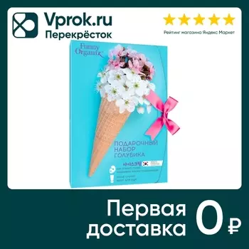 Подарочный набор Funny Organix Beauty Box Blueberry Маска для лица тканевая 25г + Крем для рук 30мл