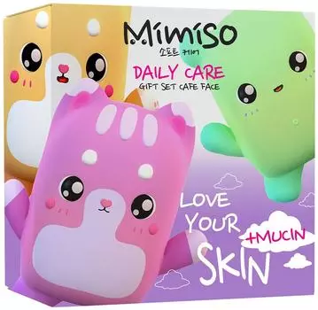 Подарочный набор Mimiso Daily care Гоммаж для лица 100мл + Пенка алое 100мл + Маска для лица 100мл