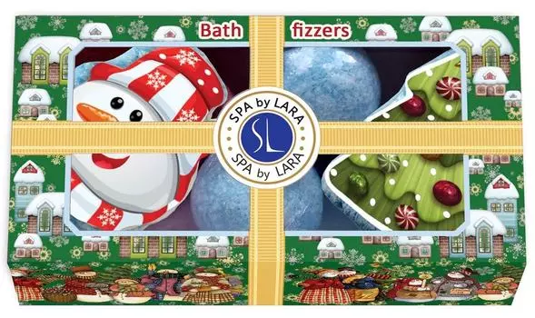 Подарочный набор Spa by Lara Снеговик Бурлящие шары 260г