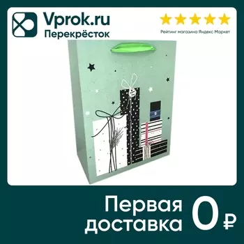 Подарочный пакет Veld Co 17.8*22.9*9.8смс доставкой!