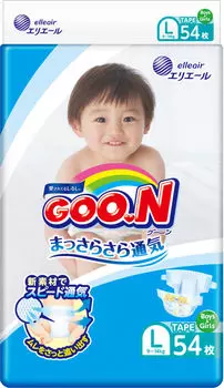 Подгузники Goo.N L 9-14кг 54шт