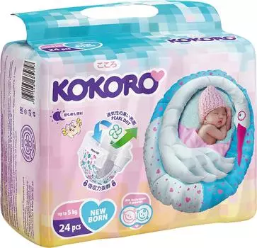 Подгузники Kokoro New born SS до 5кг 24штс доставкой!
