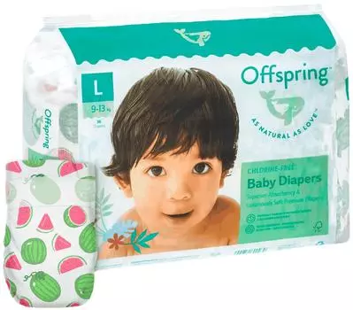 Подгузники Offspring Арбузы L 9-13кг 36штс доставкой!