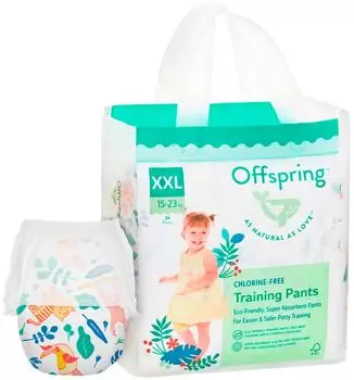 Подгузники-трусики Offspring Джунгли XXL 15-23кг 24шт
