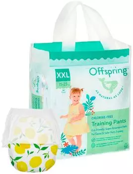 Подгузники-трусики Offspring Лимоны XXL 15-23кг 24шт