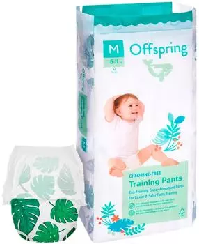Подгузники-трусики Offspring Тропики M 6-11кг 42шт