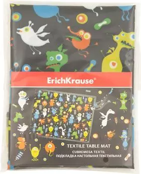 Подкладка настольная Erich Krause Funny Monsters Текстильная А3+