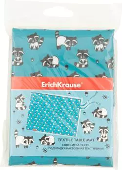 Подкладка настольная Erich Krause Racoons Текстильная А3+