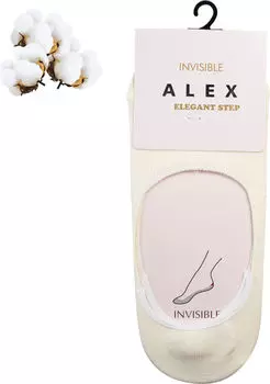 Подследники женские Alex Textile WS-5506 бесшовные бежевые р39-42