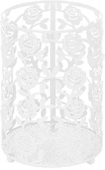 Подставка для столовых приборов Elan Gallery Розы белая 11*11*17см