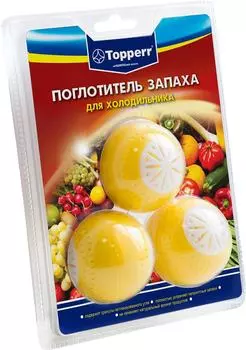 Поглотитель запаха Topperr для холодильника 3шт