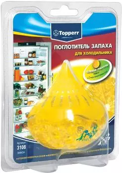 Поглотитель запаха Topperr для холодильника лимон