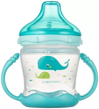 Поильник-непроливайка Canpol babies Love&amp;Sea с мягким силиконовым носиком 9+ 180мл