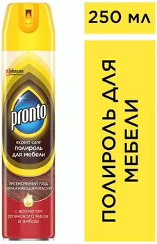 Полироль для мебели Pronto Интенсивный уход 250мл
