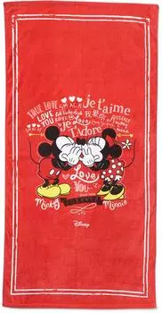 Полотенце Disney Love красное
