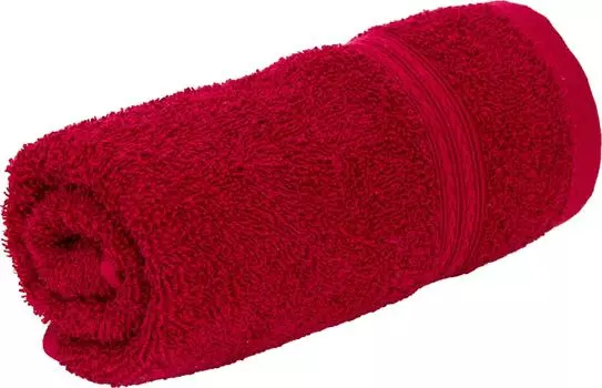 Полотенце махровое Cottonika Стандарт красное 40*70см