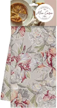 Полотенце Mia Cara Душистый пион рогожка 45*60см