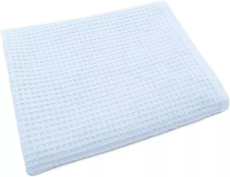 Полотенце вафельное Cottonika голубое 100*150см