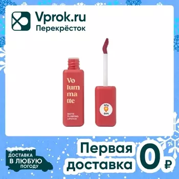 Помада жидкая Vivienne Sabo Volummatte матовая с плампинг-эффектом Вишневый Тон 05