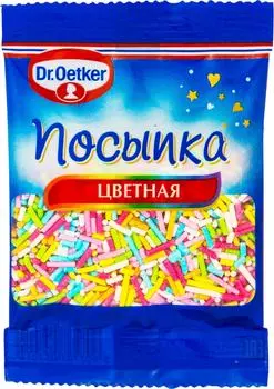 Посыпка кондитерская Dr.Oetker Палочки цветная 10г