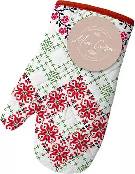 Прихватка-рукавица Mia Cara Весенний фольклор рогожка 18*28см