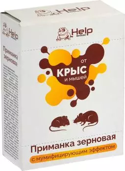 Приманка зерновая Help для уничтожения крыс и мышей 100г
