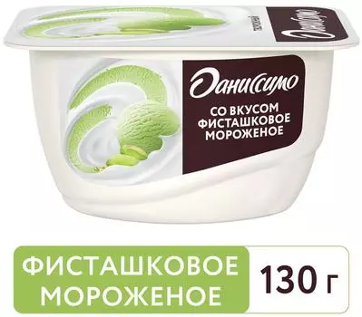 Продукт творожный Даниссимо со вкусом Фисташковое мороженое 6.5% 130г