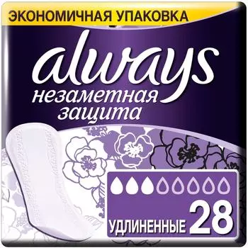 Прокладки Always Незаметная защита Удлиненные ежедневные ароматизированные 28шт