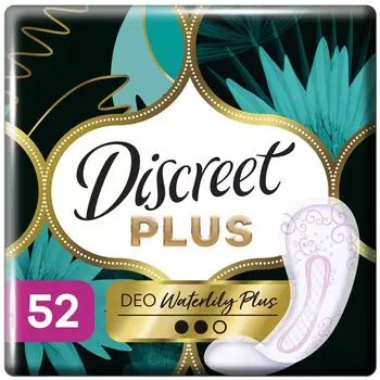 Прокладки Discreet Deo Water Lily Plus Trio ежедневные 52шт