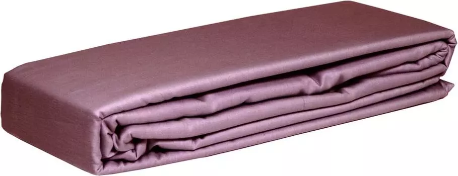 Простыня PiCassa на резинке сатин пыльная роза 200*200см