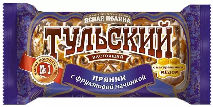 Пряник Тульский с фруктовой начинкой 140гс доставкой!