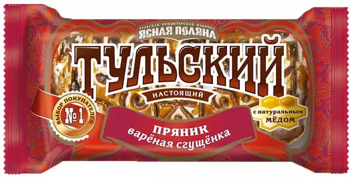 Пряник Тульский с начинкой Вареная сгущенка 140г