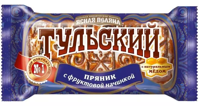 Пряник Ясная Поляна Тульский с фруктовой начинкой 130г