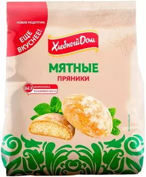 Пряники Хлебный дом мятные 300г - Vprok.ru Перекрёсток