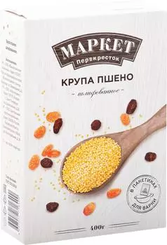 Пшено Маркет Перекресток шлифованное 4пак*100г
