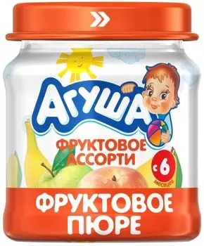 Пюре Агуша Фруктовое ассорти 115г