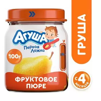 Пюре Агуша Груша 100г (упаковка 3 шт.)
