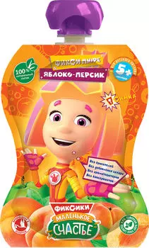 Пюре Фиксики Яблоко персик 90г