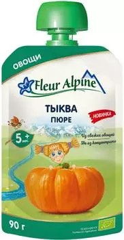 Пюре Fleur Alpine Тыква с 5 месяцев 90гс доставкой!