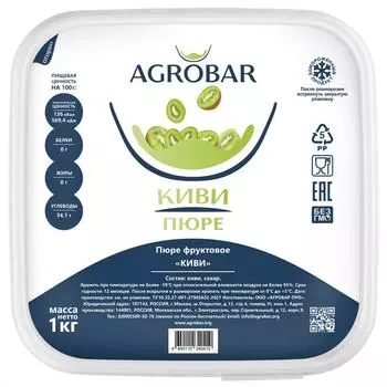 Пюре фруктовое Agrobar Киви 1кг